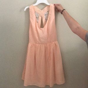 Peach dress